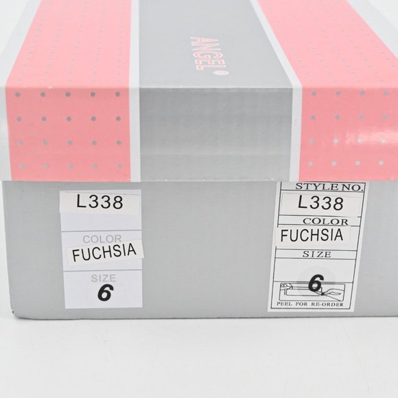 ANGEL Toddler Girl Ruffle Scalloped Mary Jane Pink Closed Toe Ankle Strap Size 6 - Picture 12 of 12